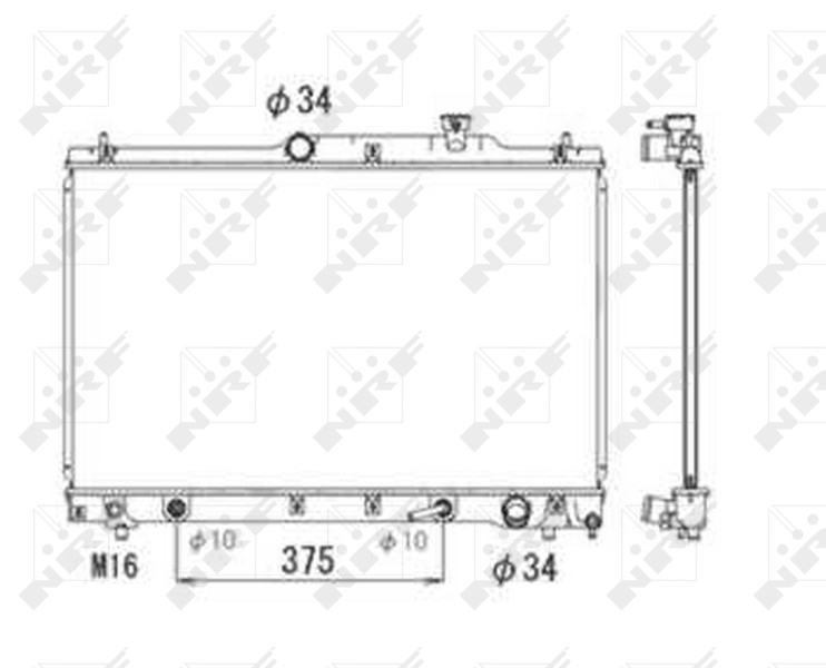Radiateur NRF 53705