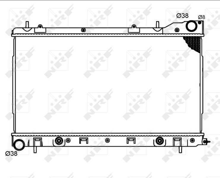 NRF Radiateur 53711