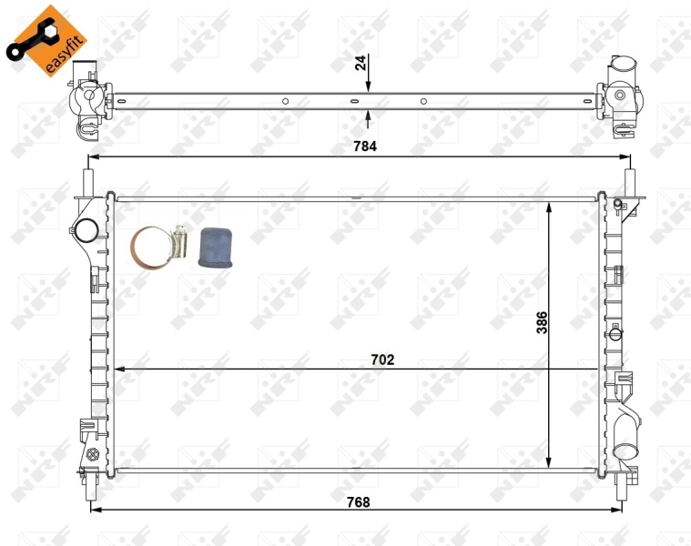 NRF Radiateur 53713