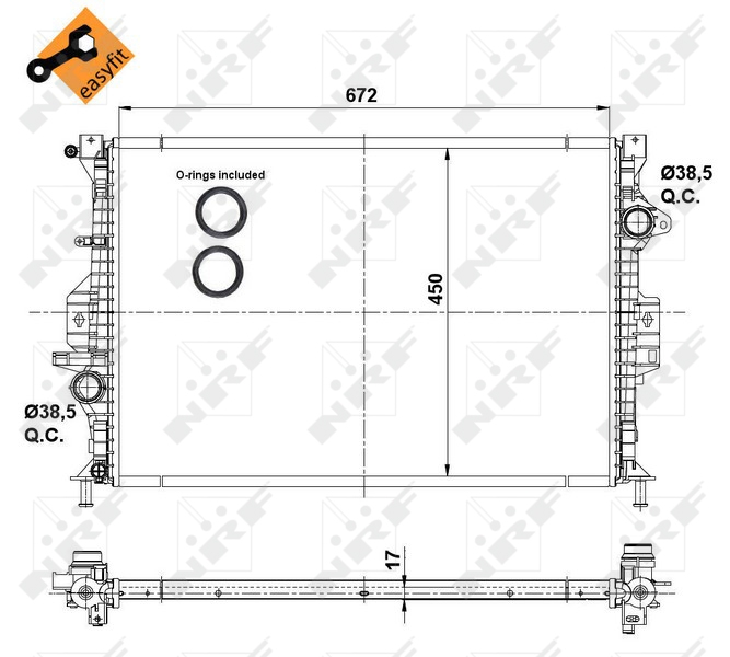 NRF Radiateur 53737