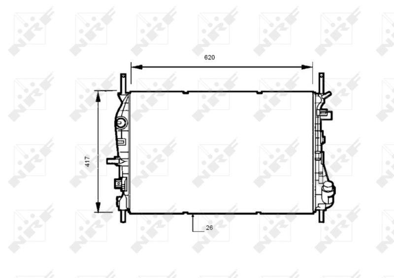 NRF Radiateur 53741