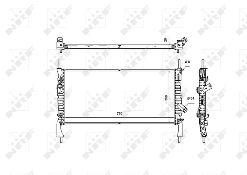 NRF Radiateur 53746