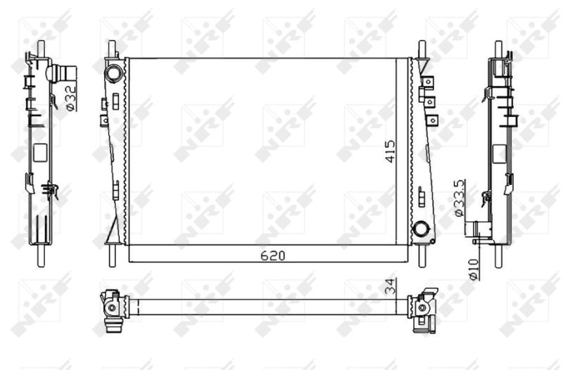 NRF Radiateur 53782