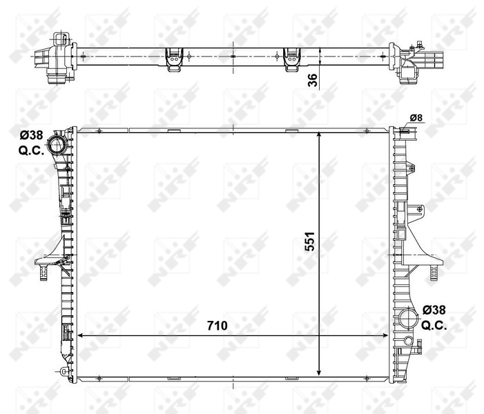 Radiateur NRF 53798