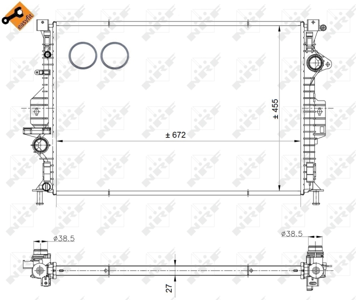 NRF Radiateur 53811