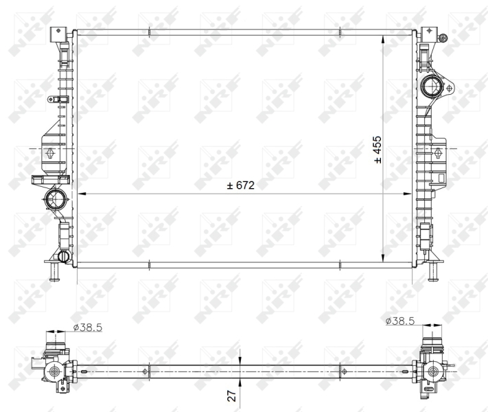 NRF Radiateur 53812