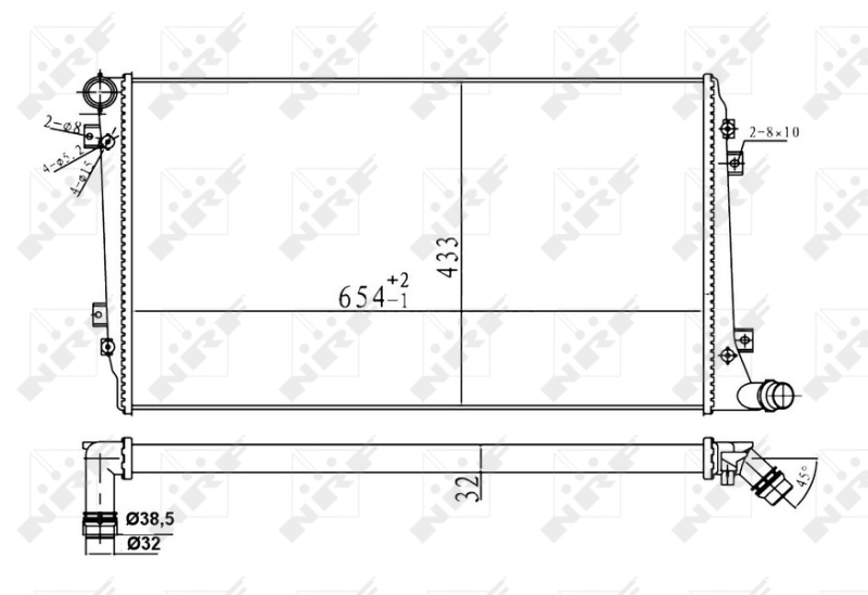 NRF Radiateur 53814A