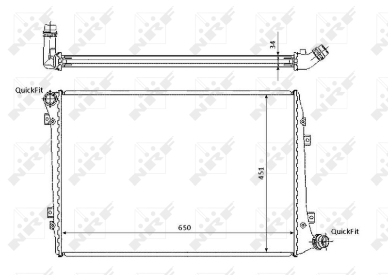 NRF Radiateur 53814