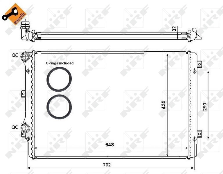 NRF Radiateur 53816