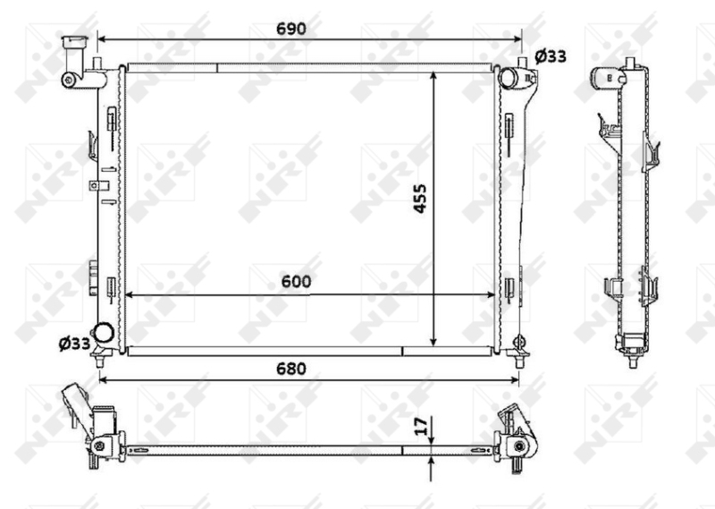 NRF Radiateur 53821