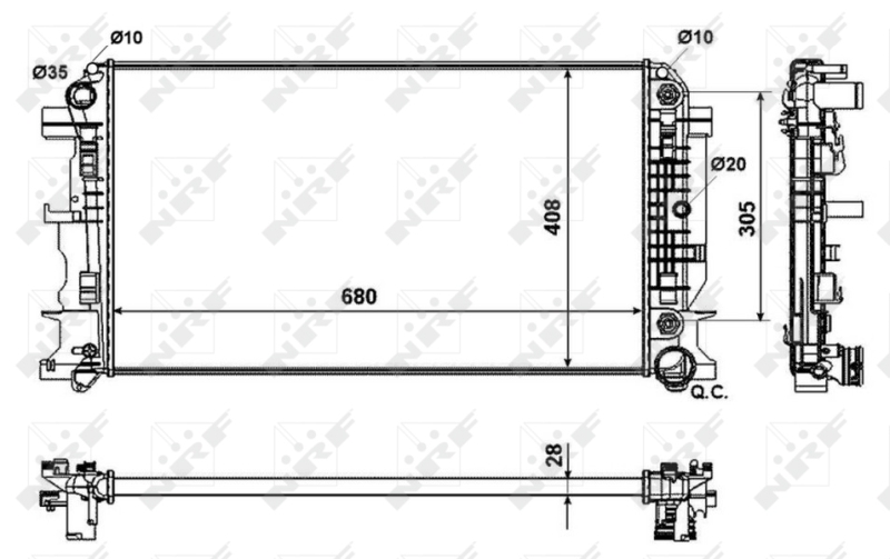 NRF Radiateur 53833