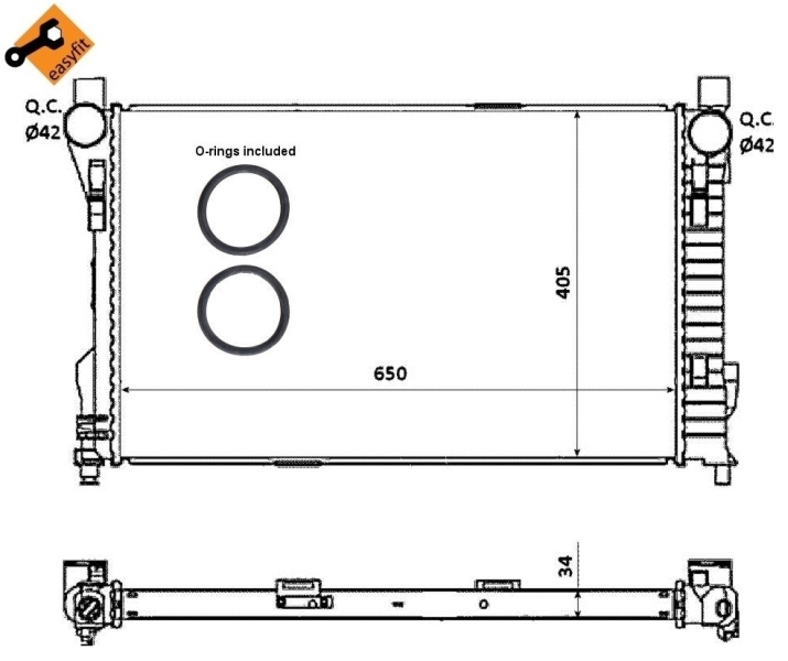 NRF Radiateur 53854