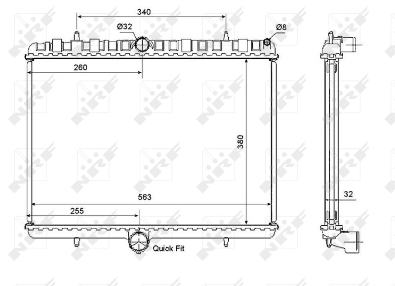 NRF Radiateur 53861