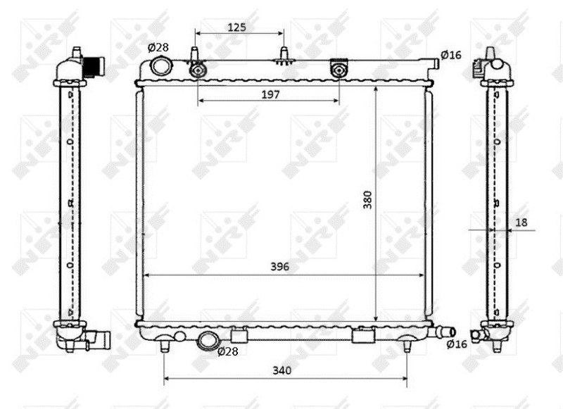 NRF Radiateur 53863