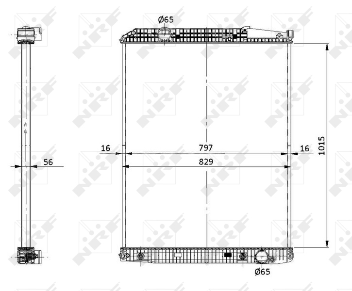 NRF Radiateur 53868
