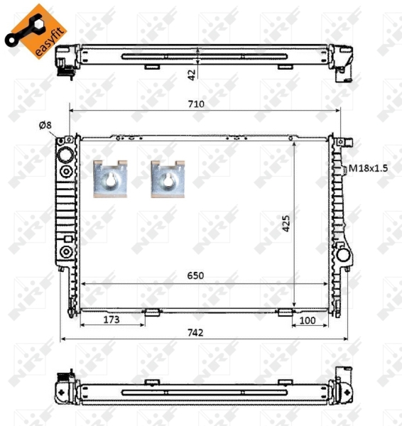 NRF Radiateur 53870