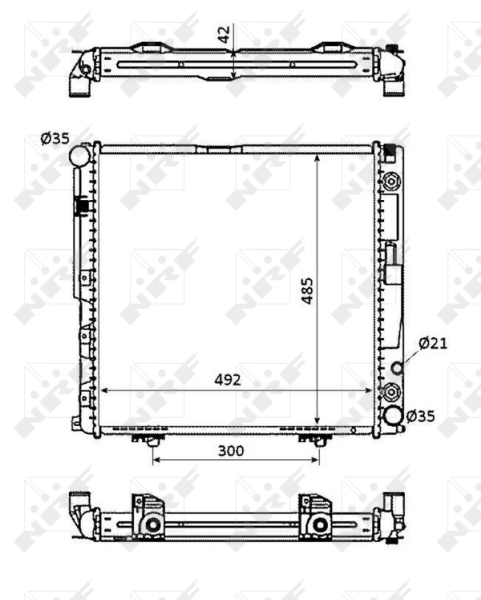 NRF Radiateur 53872