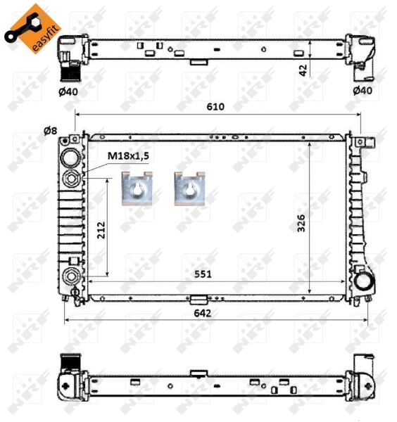 NRF Radiateur 53877