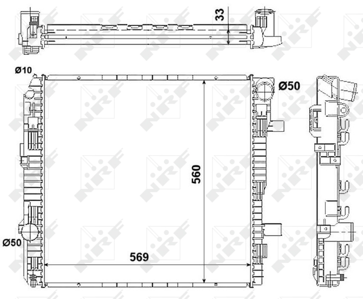 NRF Radiateur 53893