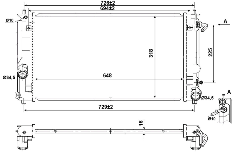 NRF Radiateur 53894