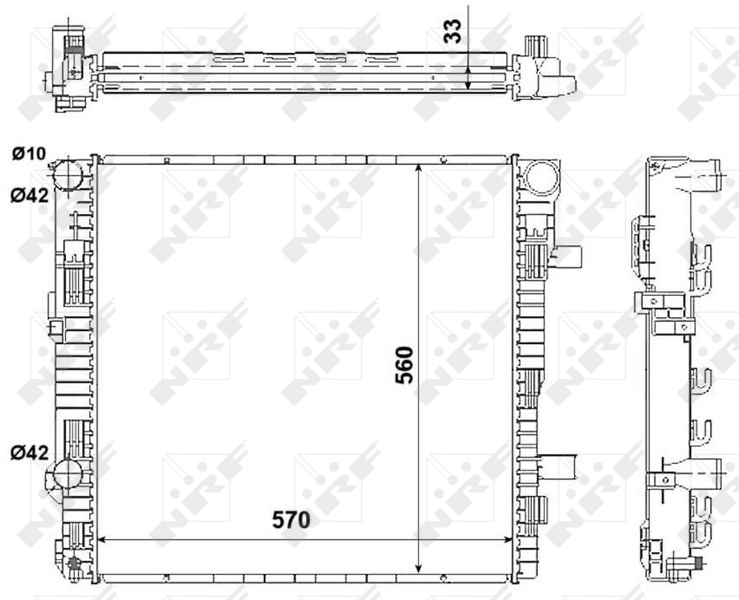 NRF Radiateur 53895