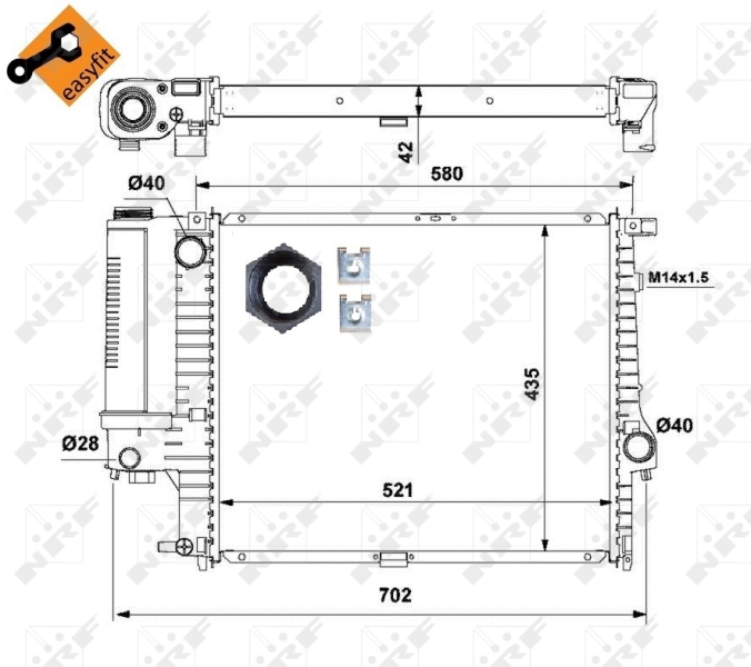 NRF Radiateur 53897