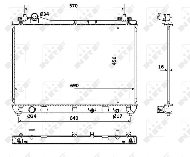 NRF Radiateur 53917