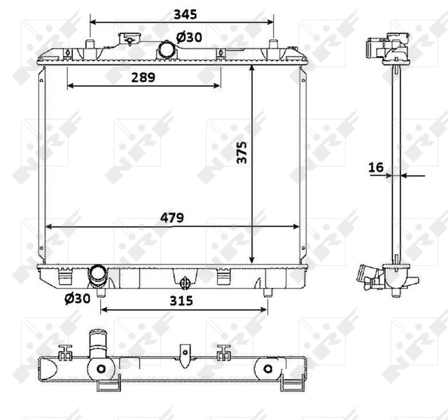 NRF Radiateur 53918