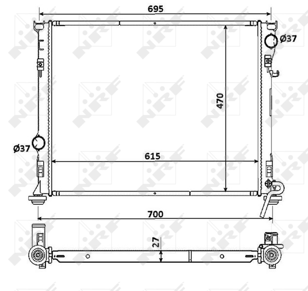 NRF Radiateur 53928