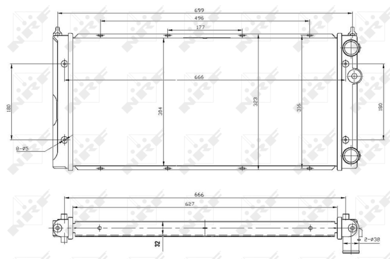 NRF Radiateur 53960