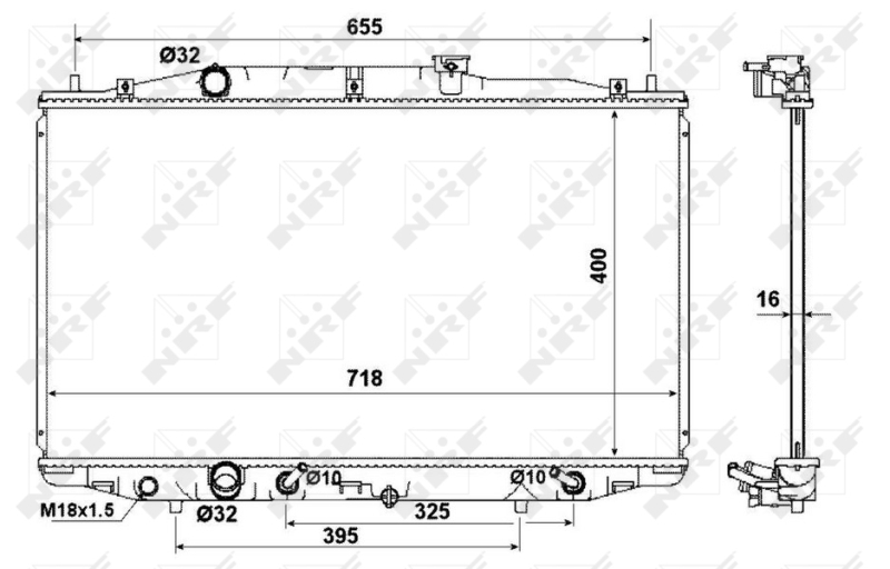 NRF Radiateur 53970