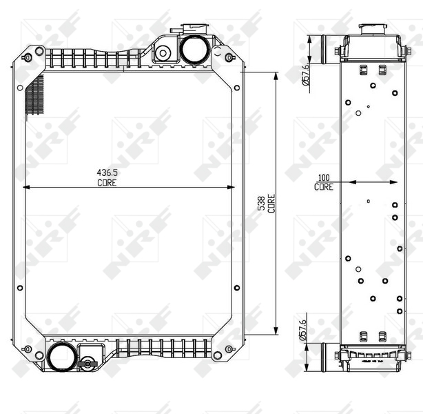 NRF Radiateur 54070