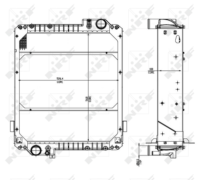 NRF Aandrijfaccu koeler 54071