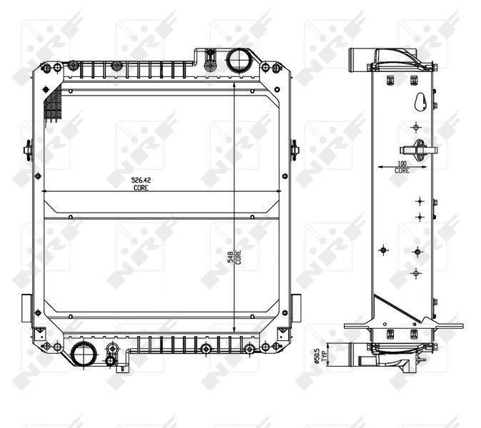 NRF Radiateur 54072