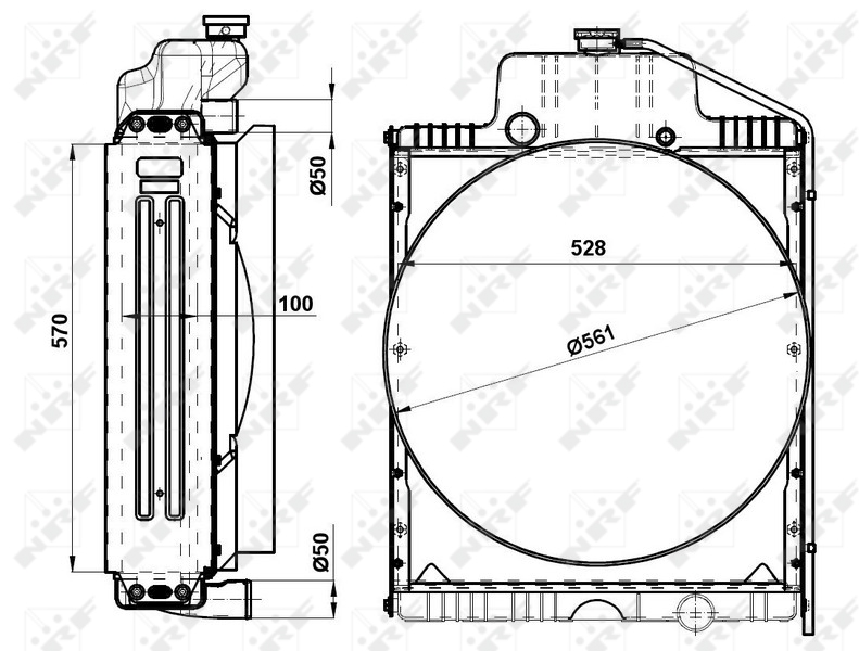 NRF Aandrijfaccu koeler 54096