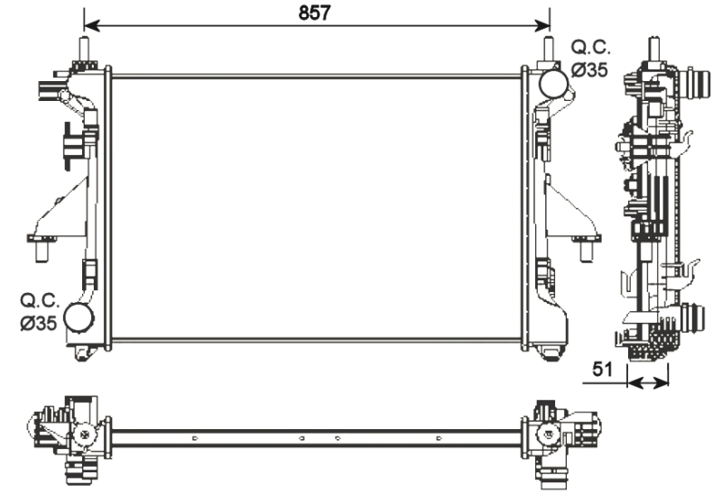 NRF Radiateur 54203