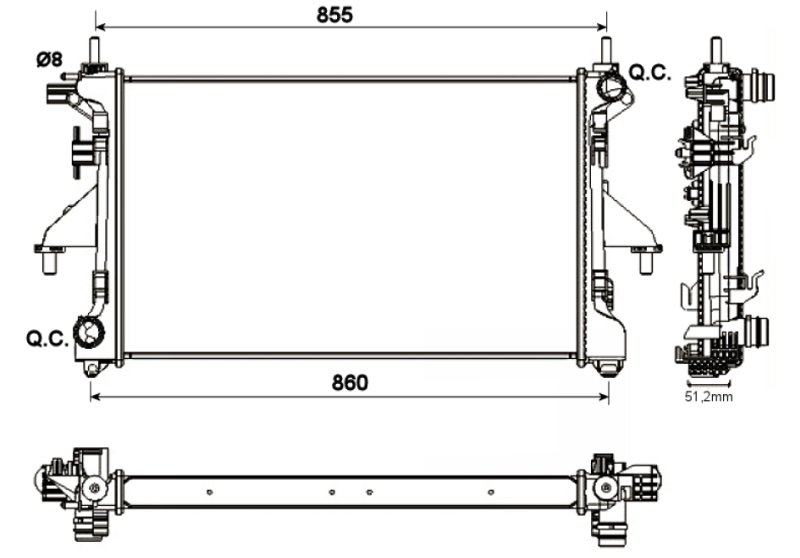 NRF Radiateur 54204A