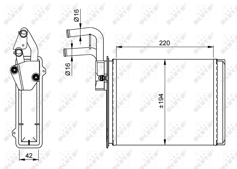 NRF Kachelradiateur 54225