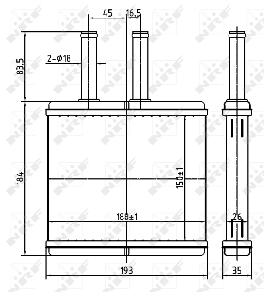 NRF Kachelradiateur 54269