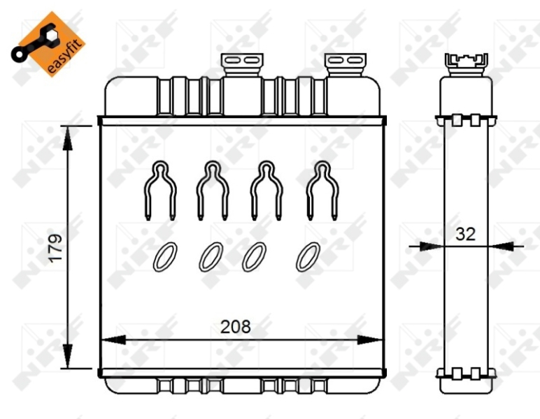 NRF Kachelradiateur 54279