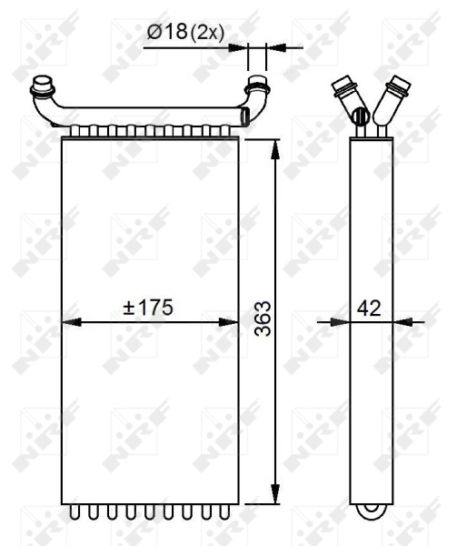 NRF Kachelradiateur 54293