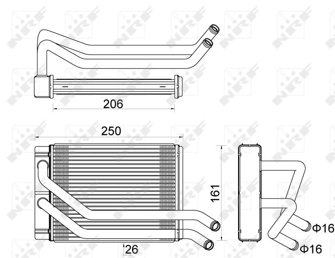 NRF Kachelradiateur 54313