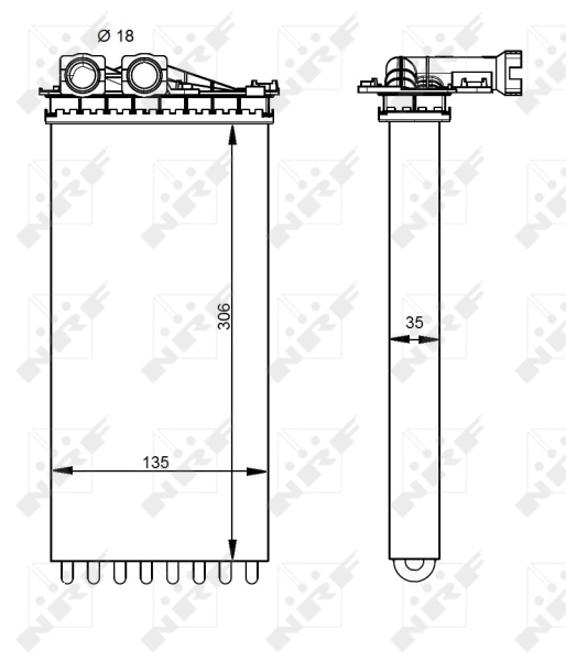 NRF Kachelradiateur 54333