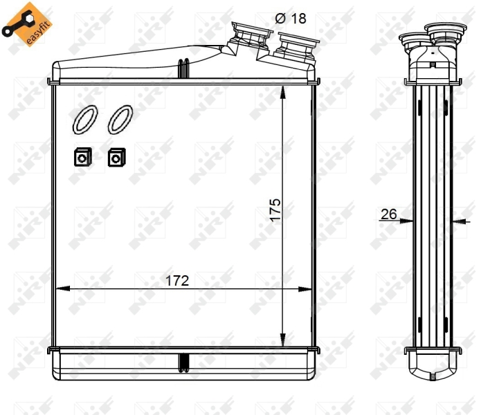 NRF Kachelradiateur 54340