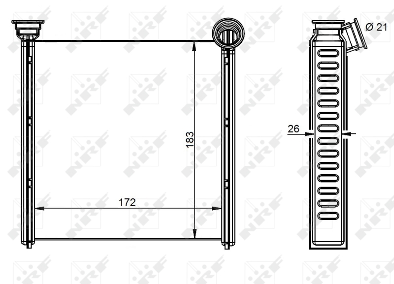 NRF Kachelradiateur 54342