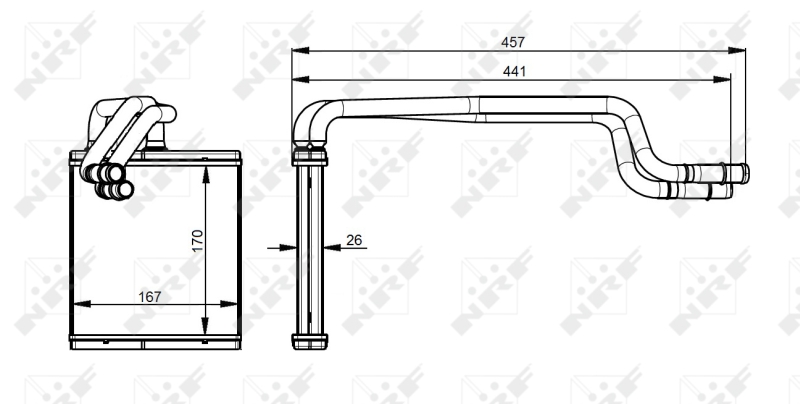 NRF Kachelradiateur 54344