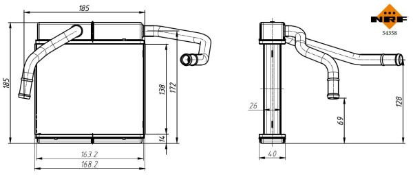 NRF Kachelradiateur 54358