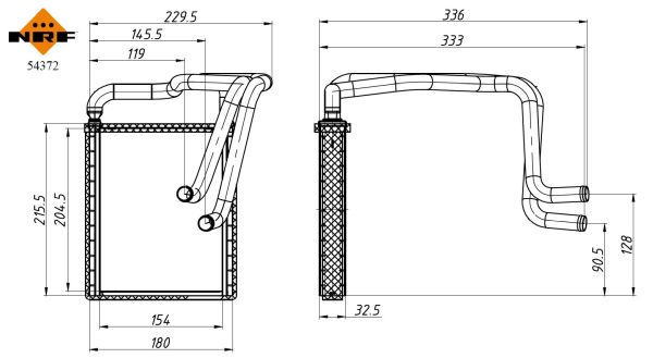 NRF Kachelradiateur 54372