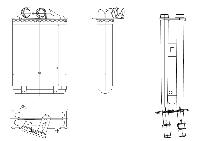 NRF Kachelradiateur 54415