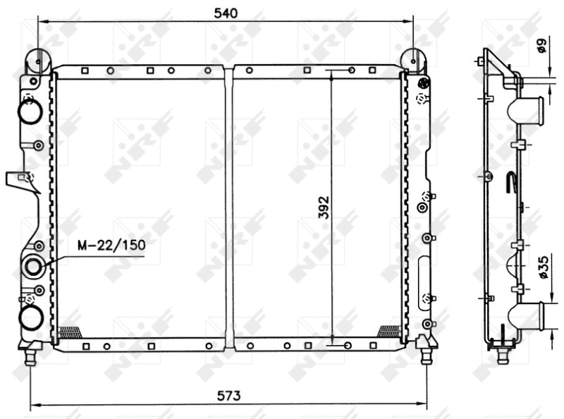 NRF Radiateur 54501